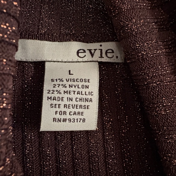 EVIE Shimmering Brown Knit Top - Picture 1 of 5